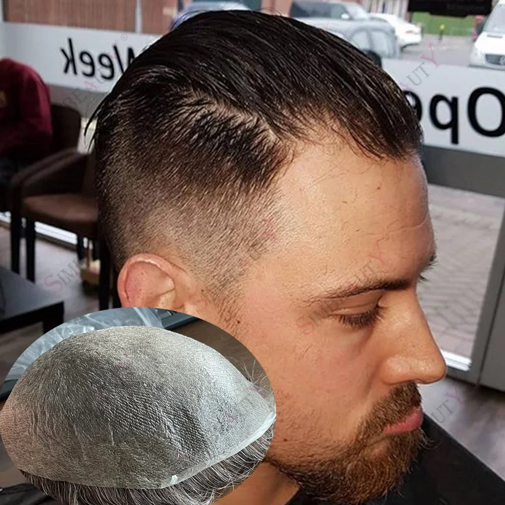 Необработанная супер натуральная линия волос 0,02 мм, ультратонкая кожа, невидимая Vloop, мужской парик, черный, серый, система замены человеческих волос
Необработанная супер натуральная линия волос 0,02 мм, ультратонкая кожа, невидимая Vloop, мужской парик, черный, серый, система замены человеческих волос