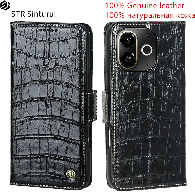 STR 100% Genuine leather crocodile grain card Slot Wallet Cover For Tecno Pop 9 5G 6 Go 7 Pro 8 Flip shockproof phone Case
STR 100% Genuine leather crocodile grain card Slot Wallet Cover For Tecno Pop 9 5G 6 Go 7 Pro 8 Flip shockproof phone Case