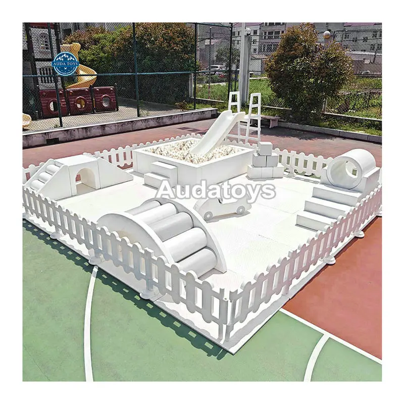 16FT Mobile White And Gray Customized Kids Indoor And Out Door Softplay Playground Soft Play Equipment Set With Slide
16FT Mobile White And Gray Customized Kids Indoor And Out Door Softplay Playground Soft Play Equipment Set With Slide