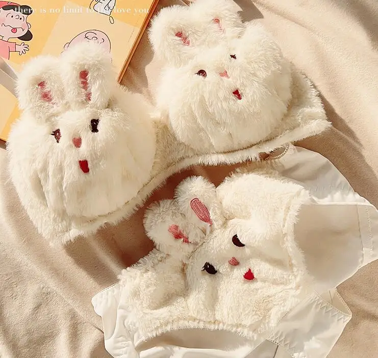 Cute plush bra underwear Japanese cartoon rabbit underwear small chest gathered skin-friendly girls bralette my melody bra
Cute plush bra underwear Japanese cartoon rabbit underwear small chest gathered skin-friendly girls bralette my melody bra