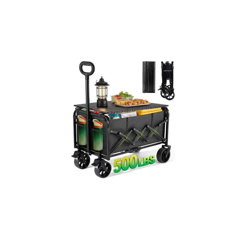 Collapsible Folding Wagon Carts with Table 230L Large Foldable Collapsible Portable Wagon Cart with Breaks, Heavy Duty amp AllT
Collapsible Folding Wagon Carts with Table 230L Large Foldable Collapsible Portable Wagon Cart with Breaks, Heavy Duty amp AllT