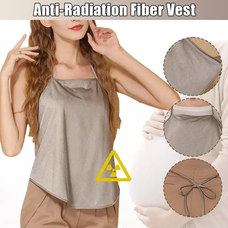 Серебряное антирадиационное платье для беременных с защитой от живота, топ, фартук для беременных, защита от ЭМП, одежда для беременных
Серебряное антирадиационное платье для беременных с защитой от живота, топ, фартук для беременных, защита от ЭМП, одежда для беременных