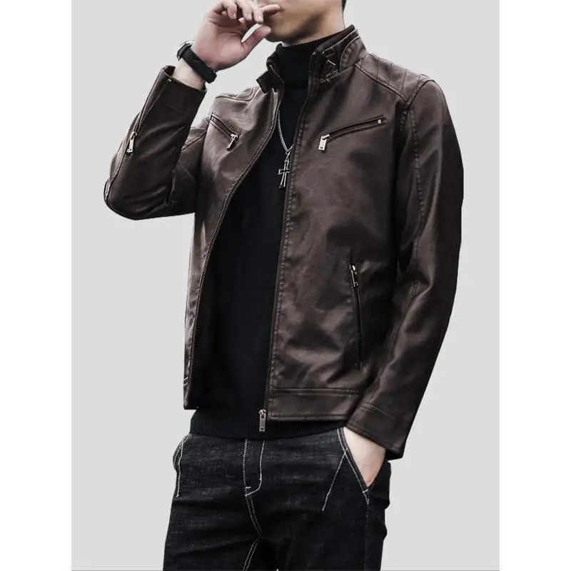 Casual PU Biker Jacket Men's Leather Motorcycle Vest Cross-Border Five-Quarter Sleeve Other Material 100% Non-Shrinkable
Casual PU Biker Jacket Men's Leather Motorcycle Vest Cross-Border Five-Quarter Sleeve Other Material 100% Non-Shrinkable