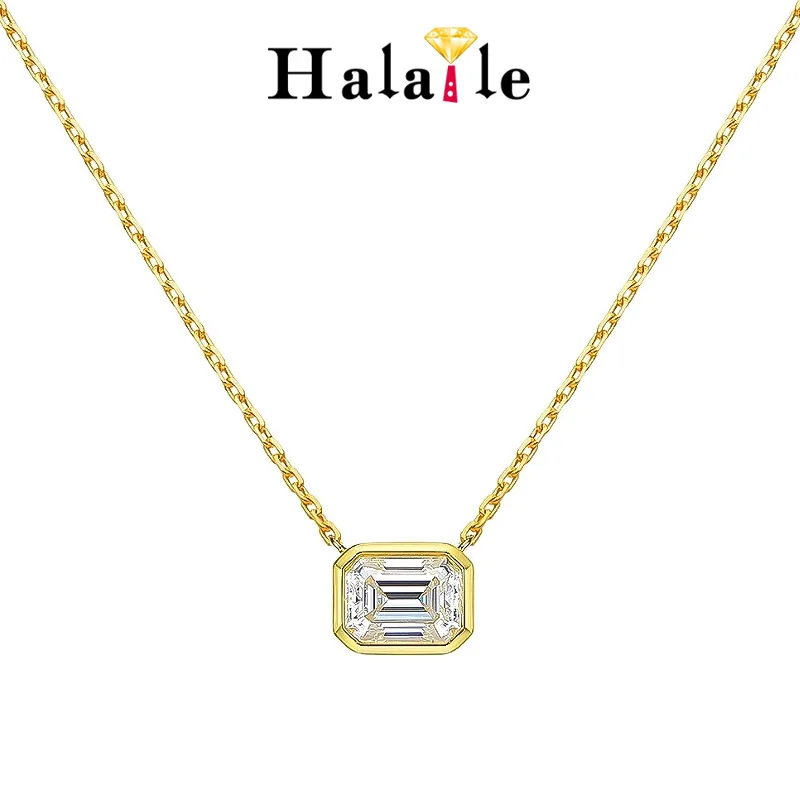 Halaile D Color Moissanite S925 Sterling Silver Pendant Necklace with GRA Neck Chain Classic Fine Jewelry Elegant Gift for Women
Halaile D Color Moissanite S925 Sterling Silver Pendant Necklace with GRA Neck Chain Classic Fine Jewelry Elegant Gift for Women