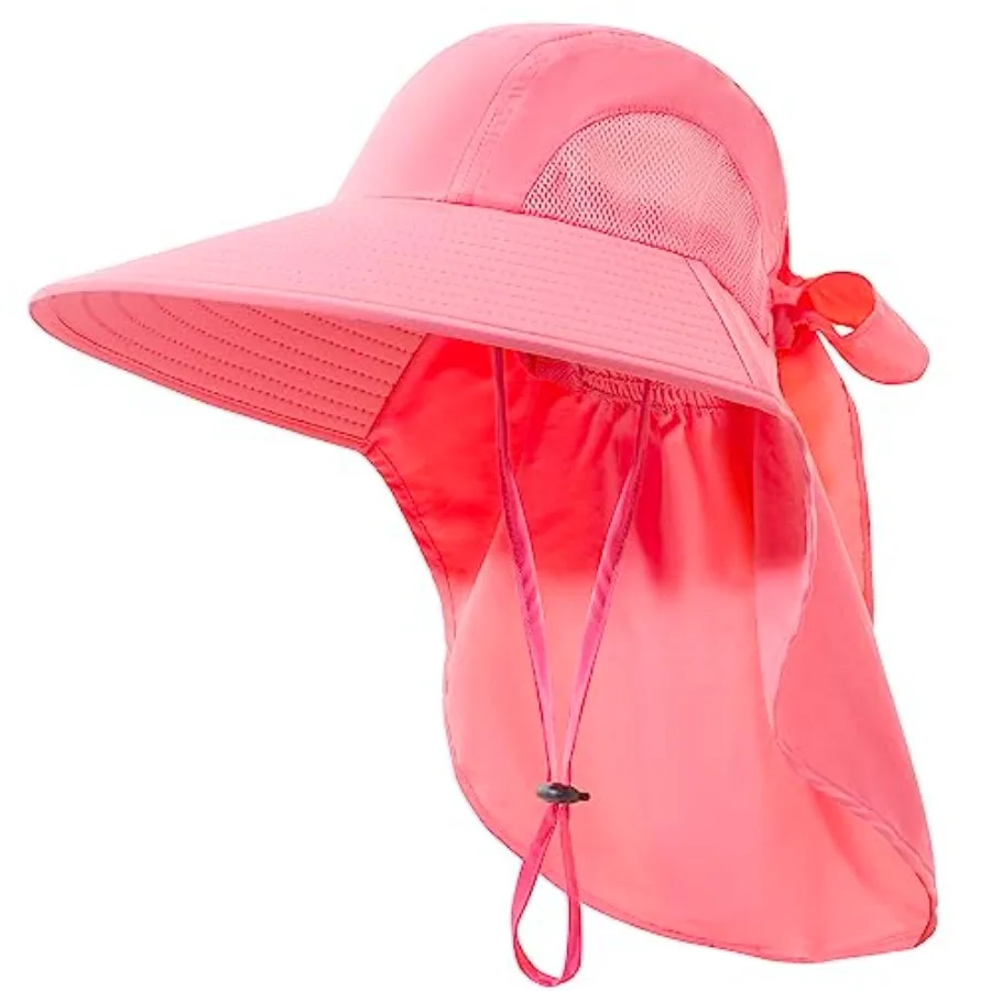 Womens Sun Hat UV Protection, Foldable Waterproof Wide Brim Bucket Hats with Neck Flap for Summer Beach Fishing Hiking
Womens Sun Hat UV Protection, Foldable Waterproof Wide Brim Bucket Hats with Neck Flap for Summer Beach Fishing Hiking