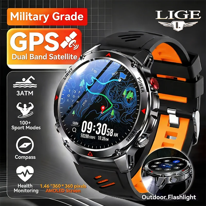 LIGE New Professional GPS Sports Smart Watch Outdoor RIDE Run GPS track Swim Watchs Compass Altimeter 3ATM Sports Bracelets Men
LIGE New Professional GPS Sports Smart Watch Outdoor RIDE Run GPS track Swim Watchs Compass Altimeter 3ATM Sports Bracelets Men