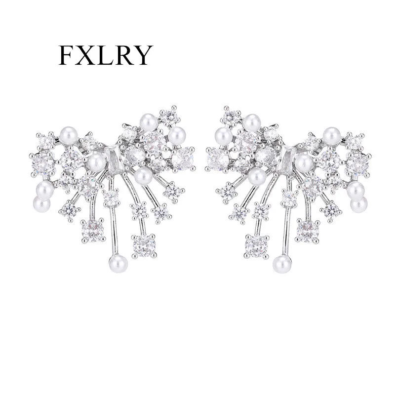 FXLRY French Fashion Bow Micro-inset Zircon Pearl s925 Silver Needle Sweet Earrings For Women Jewelry
FXLRY French Fashion Bow Micro-inset Zircon Pearl s925 Silver Needle Sweet Earrings For Women Jewelry