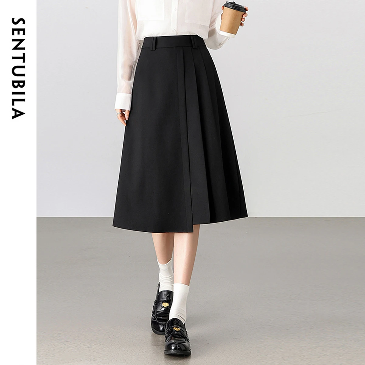SENTUBILA A-Line Pleated Skirts For Women 2025 Summer Office Lady Bussiness Vacation Style High-Waist Long Skirt Lady 152Q59255
SENTUBILA A-Line Pleated Skirts For Women 2025 Summer Office Lady Bussiness Vacation Style High-Waist Long Skirt Lady 152Q59255