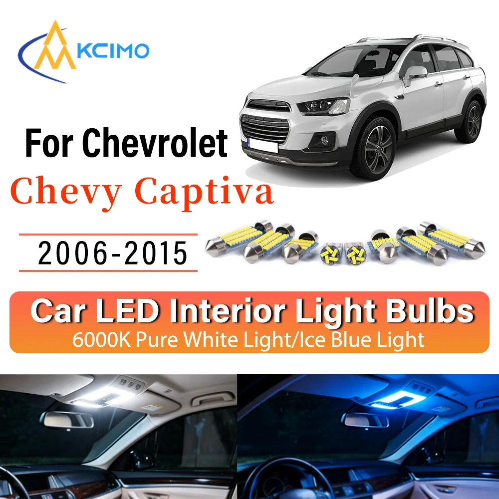 LED Interior Light Bulb Set For Chevrolet Chevy Captiva 2006-2015 Easy Install Bright White/Blue Dome Map Door Courtesy Brights
LED Interior Light Bulb Set For Chevrolet Chevy Captiva 2006-2015 Easy Install Bright White/Blue Dome Map Door Courtesy Brights