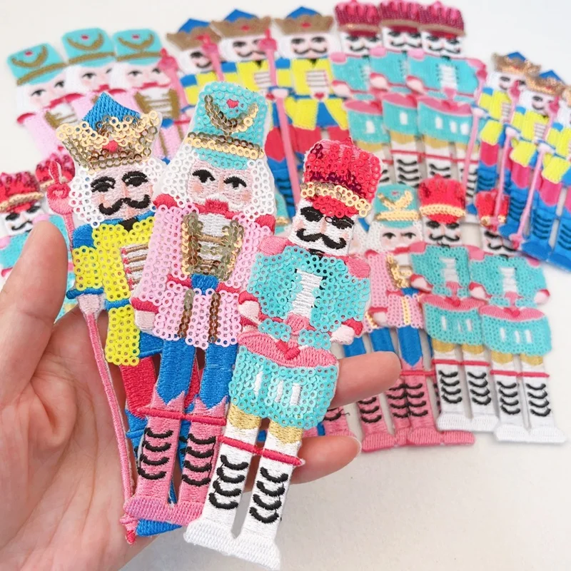 10PCS Wholesale Cartoon Cute Patch Sequin Nutcracker Patches For Clothing Jacket DIY Iron On Patches Kids Cute Sticker Badges 
10PCS Wholesale Cartoon Cute Patch Sequin Nutcracker Patches For Clothing Jacket DIY Iron On Patches Kids Cute Sticker Badges