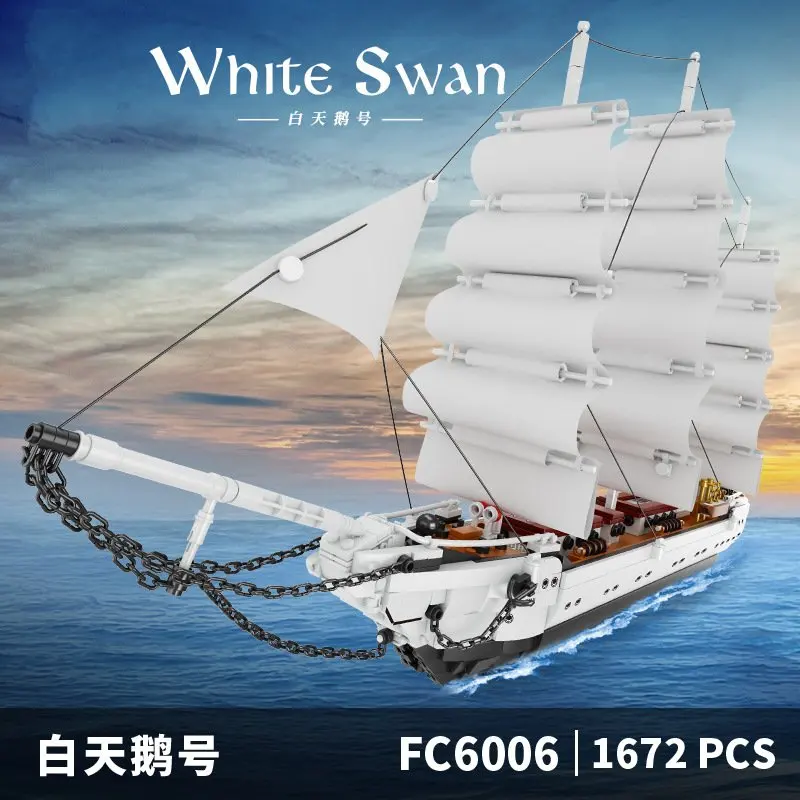 New white ship home put building blocks FC6006 White Swan ship model difficult assembling toy gift
New white ship home put building blocks FC6006 White Swan ship model difficult assembling toy gift