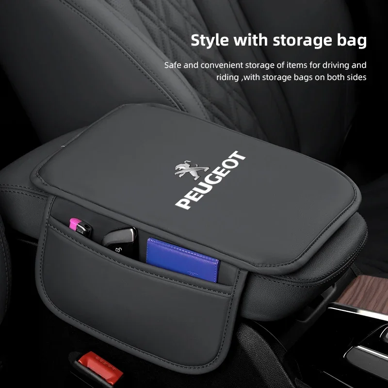 Leather Car Armrest Box Pad Car Center Console Arm Rest Protector Cover with Storage Pocket For Peugeot 206 208 207 3008 308 307
Leather Car Armrest Box Pad Car Center Console Arm Rest Protector Cover with Storage Pocket For Peugeot 206 208 207 3008 308 307