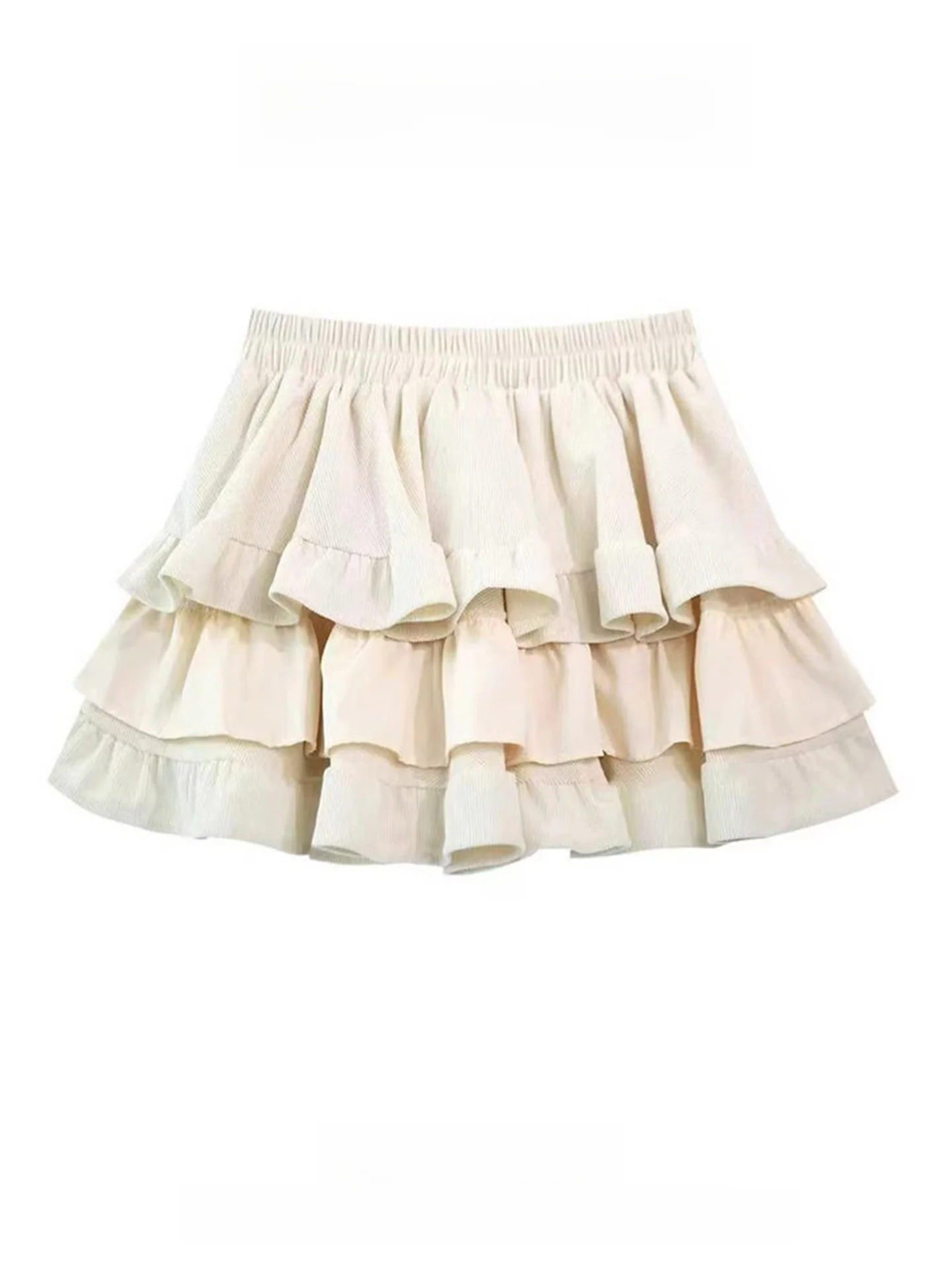 Ballet Style Light Beige Corduroy Puffy Skirt Women Spring Spicy Loose Waist Half Skirt Anti-Light Short Skirt
Ballet Style Light Beige Corduroy Puffy Skirt Women Spring Spicy Loose Waist Half Skirt Anti-Light Short Skirt