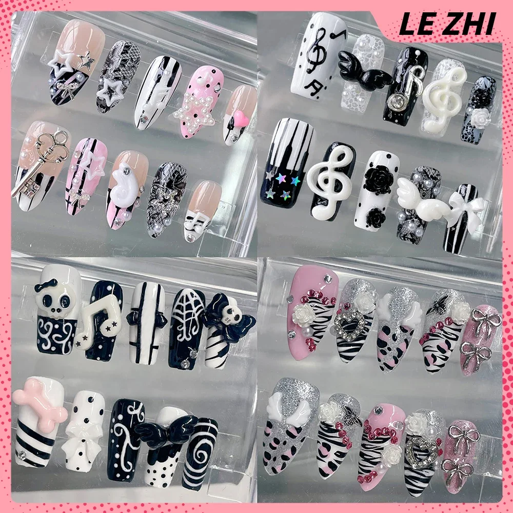 Y2K Sweet Cool Wings Musical Notes Long Coffin Almond Handmade Press On Nails Flower Bowknot Diamond Pearl Nail Party Sticker
Y2K Sweet Cool Wings Musical Notes Long Coffin Almond Handmade Press On Nails Flower Bowknot Diamond Pearl Nail Party Sticker