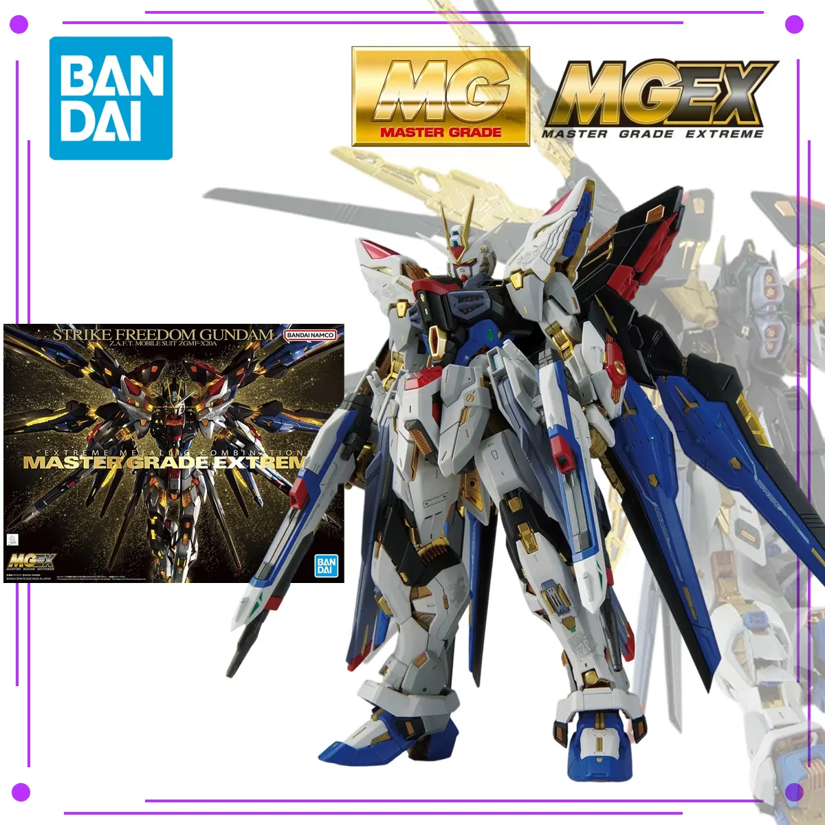 Bandai Original MGEX 1/100 Strike Freedom Gundam Extreme Metallic Inner Frame Articulated Model Kit Collectible Gift
Bandai Original MGEX 1/100 Strike Freedom Gundam Extreme Metallic Inner Frame Articulated Model Kit Collectible Gift
