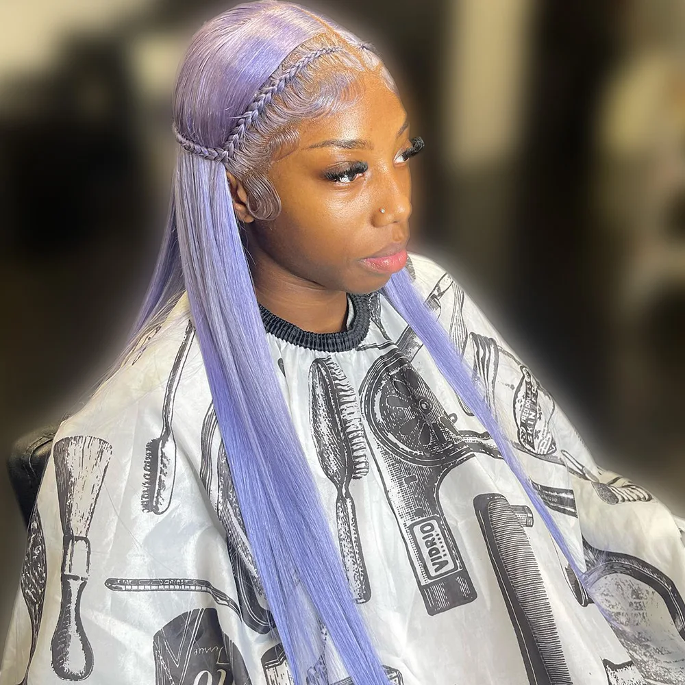 Bone Straight Light Purple 13x4 13x6 Transparent Lace Front Wig Pre Plucked Vietnamese Human Hair Lace Frontal Wigs For Women
Bone Straight Light Purple 13x4 13x6 Transparent Lace Front Wig Pre Plucked Vietnamese Human Hair Lace Frontal Wigs For Women