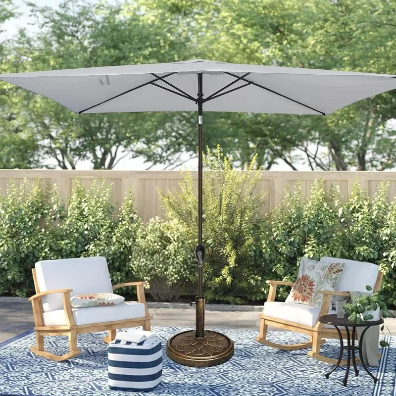 10' Rectangular Patio Umbrella Outdoor Market Table Umbrella with Push Button Tilt and Crank
10' Rectangular Patio Umbrella Outdoor Market Table Umbrella with Push Button Tilt and Crank