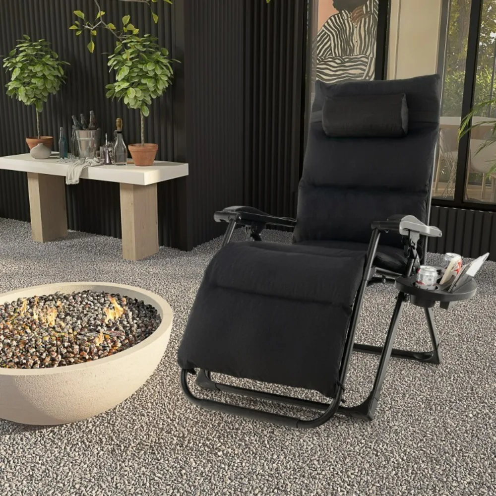 Patio Chaise Lounge Chair Zero Gravity Chair w/Thickened and Removable Cushion
Patio Chaise Lounge Chair Zero Gravity Chair w/Thickened and Removable Cushion