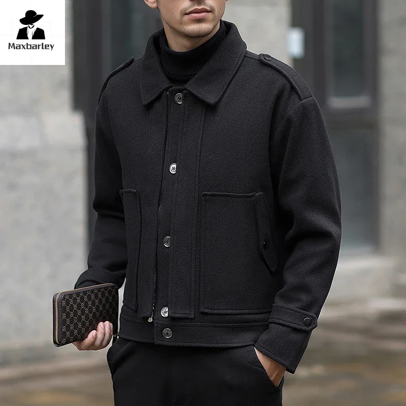 2024 New Woolen Coat Man British Fashion Short Windproof Jacket Men's high quality Autumn and Winter Thickened Slim Fit Overcoat
2024 New Woolen Coat Man British Fashion Short Windproof Jacket Men's high quality Autumn and Winter Thickened Slim Fit Overcoat
