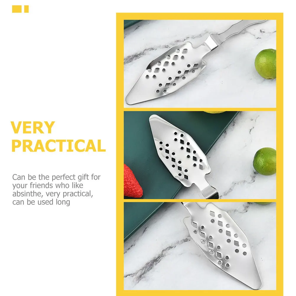 2Pcs Absinthe Spoon Stainless Steel Hollow-Out Design Bar Use Cube Sugar Holder Multi-Function Wormwood Spoon for Absinthe
2Pcs Absinthe Spoon Stainless Steel Hollow-Out Design Bar Use Cube Sugar Holder Multi-Function Wormwood Spoon for Absinthe