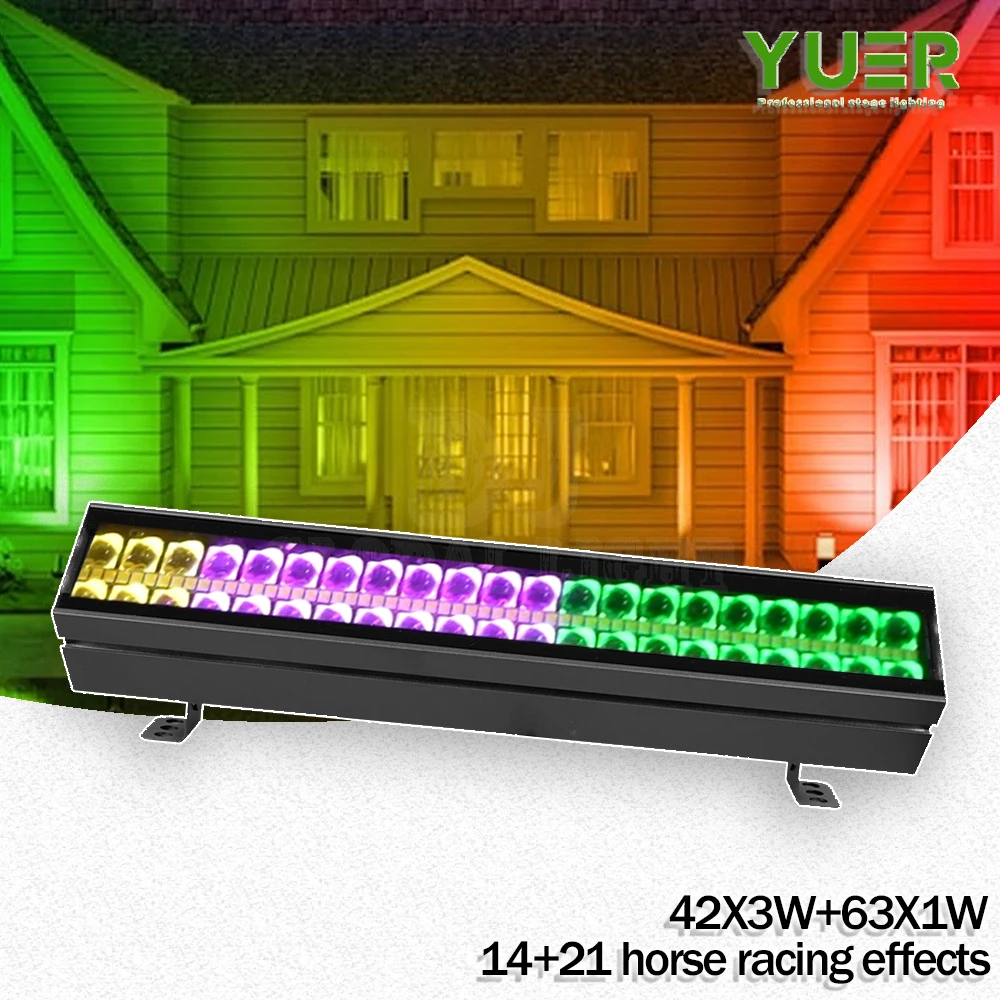 42X3W 3IN1 светодиодный настенный светильник с эффектом света 14 + 21 конские гонки DMX512 Управление звуком для DJ Disco Club Bar Party Stage Show
42X3W 3IN1 светодиодный настенный светильник с эффектом света 14 + 21 конские гонки DMX512 Управление звуком для DJ Disco Club Bar Party Stage Show