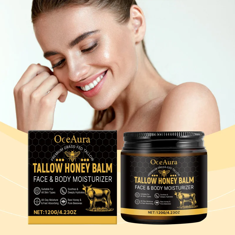 Tallow Honey Face Body Moisturizer-Gentle Nourish, Long-Lasting Hydration, Soothe Dry Skin Balance Moisture With Beeswax Honey
Tallow Honey Face Body Moisturizer-Gentle Nourish, Long-Lasting Hydration, Soothe Dry Skin Balance Moisture With Beeswax Honey