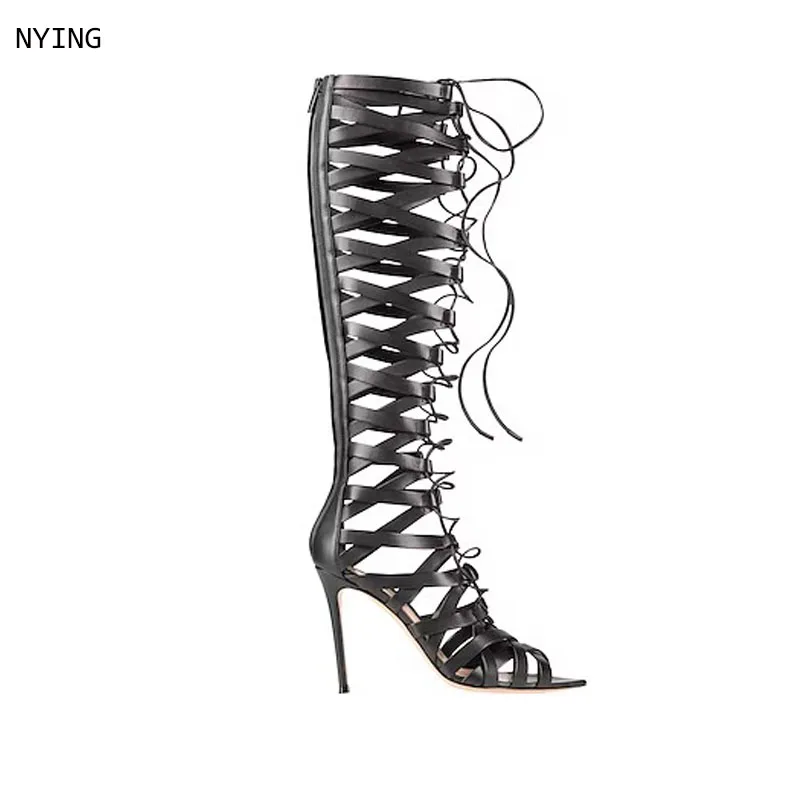 2025 Stiletto Heeled Bootie Women's Eyelet Lace-up Ankle Boots Lace Up Women Hollow Out Stiletto Heel Sandals Strappy Dress Shoe
2025 Stiletto Heeled Bootie Women's Eyelet Lace-up Ankle Boots Lace Up Women Hollow Out Stiletto Heel Sandals Strappy Dress Shoe
