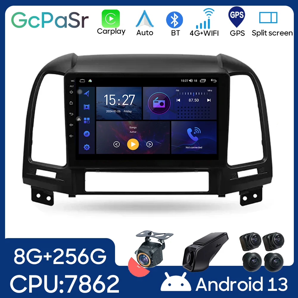 Автомобильный Android для Hyundai Santa Fe 2 2006-2012 авто радио 4G GPS навигация мультимедийный плеер 5G WIFI видео Carplay без 2din DVD
Автомобильный Android для Hyundai Santa Fe 2 2006-2012 авто радио 4G GPS навигация мультимедийный плеер 5G WIFI видео Carplay без 2din DVD