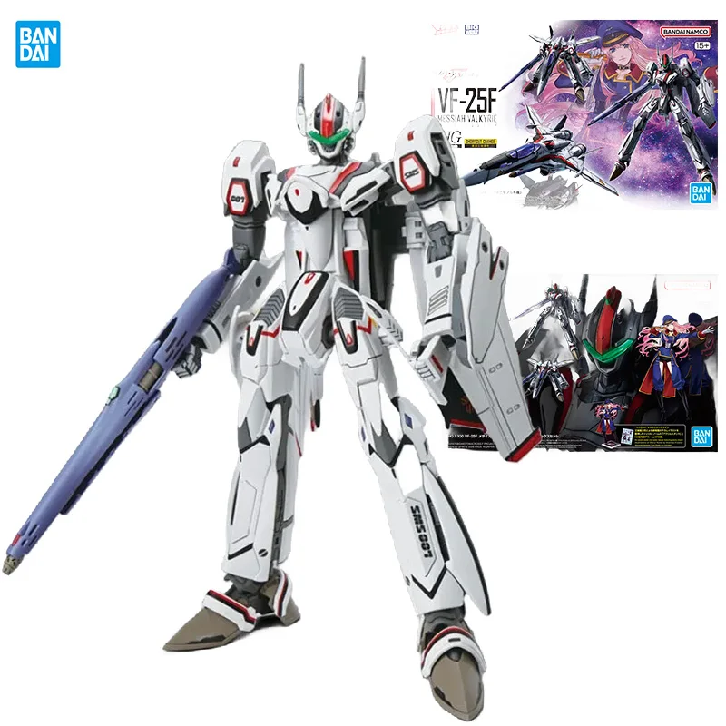 Оригинальный набор для сборки модели Bandai HG 1/100 VF-25F Messiah Valkyrie Alto Custom Deluxe, аниме-фигурка, игрушка, подарок
Оригинальный набор для сборки модели Bandai HG 1/100 VF-25F Messiah Valkyrie Alto Custom Deluxe, аниме-фигурка, игрушка, подарок