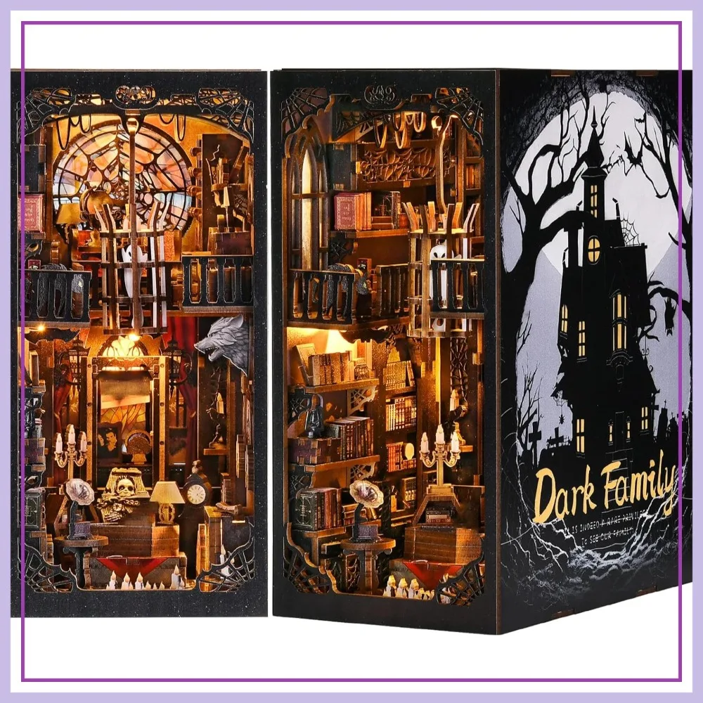 DIY Book Nook Kit for Adults, 3D Wooden Puzzle Bookshelf Insert Miniature Dollhouse Model Building Set
DIY Book Nook Kit for Adults, 3D Wooden Puzzle Bookshelf Insert Miniature Dollhouse Model Building Set