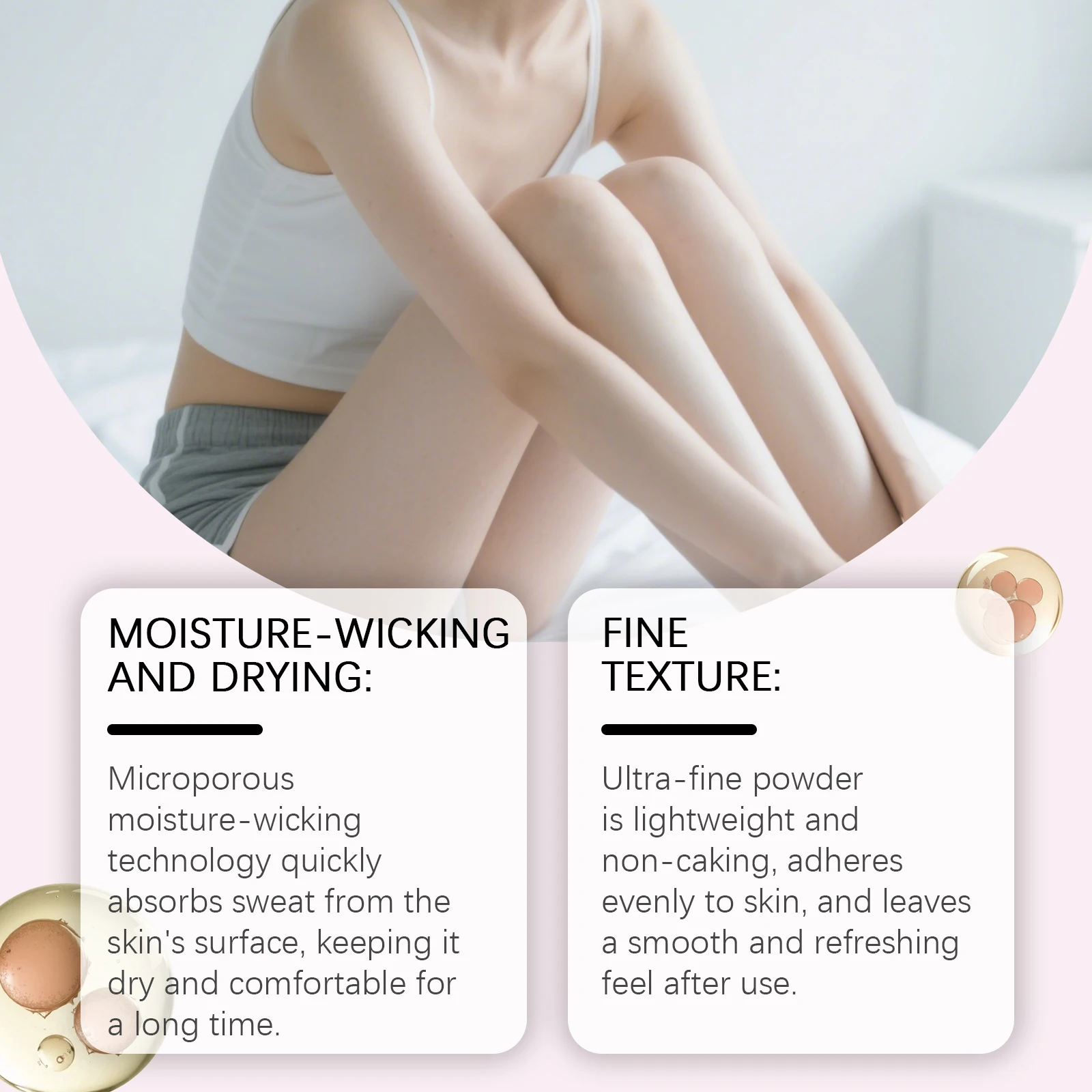 Talcum Powder All over Body Powder Sweat Absorbing Cooling Comfort Non Greasy Lightweight Moisture-Wicking Drying Body Powder 4 S9a43f303d5864c279c5d43157859b452t