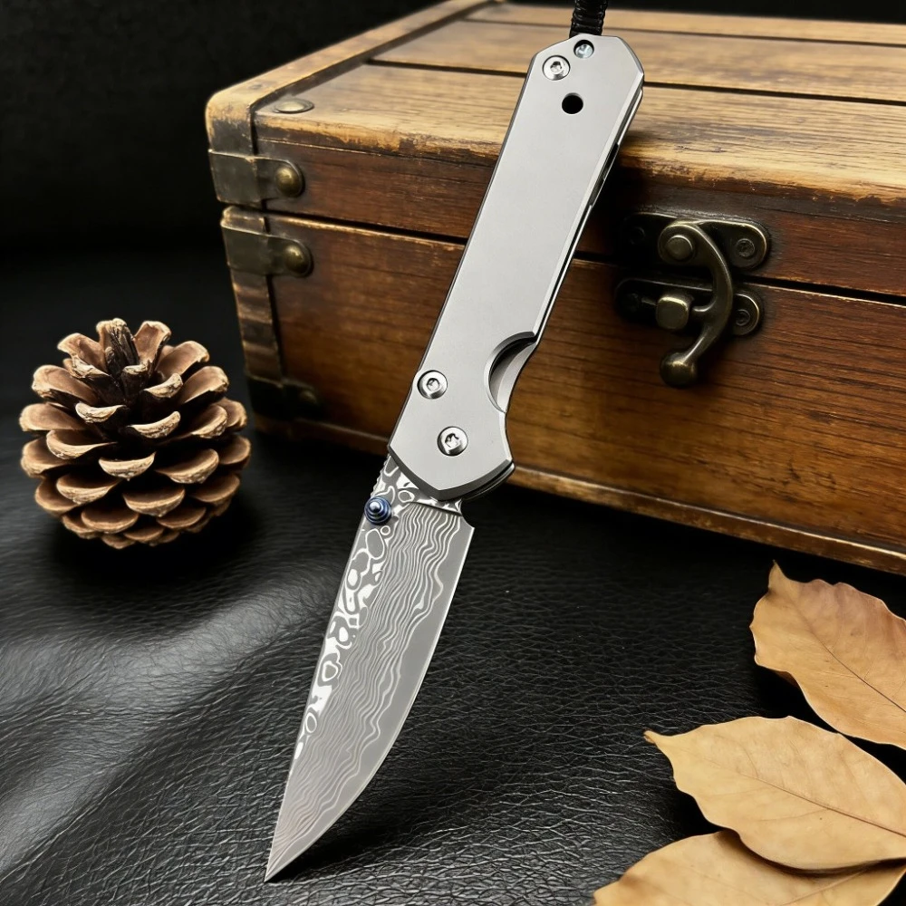 Hot Sale High Quality Damascus Small Folding Titanium Handle Carry EDC Jungle Cutting Outdoor Knife Camping Survival Knife
Hot Sale High Quality Damascus Small Folding Titanium Handle Carry EDC Jungle Cutting Outdoor Knife Camping Survival Knife
