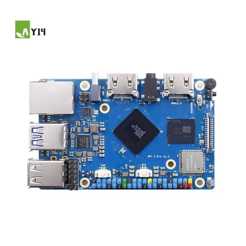 AY14 -For Orange Pi 5 Pro RK3588S 16GB RAM DDR5 Gigabit Ethernet Wifi+BT SBC Single Board Computer Mini PC Development Board
AY14 -For Orange Pi 5 Pro RK3588S 16GB RAM DDR5 Gigabit Ethernet Wifi+BT SBC Single Board Computer Mini PC Development Board