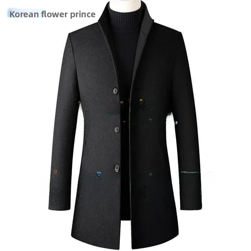 2024 Autumn Winter Men's Woolen Coat Medium Length Busin Sle Single Button Cotton 00% Windbreaker Faionable
2024 Autumn Winter Men's Woolen Coat Medium Length Busin Sle Single Button Cotton 00% Windbreaker Faionable