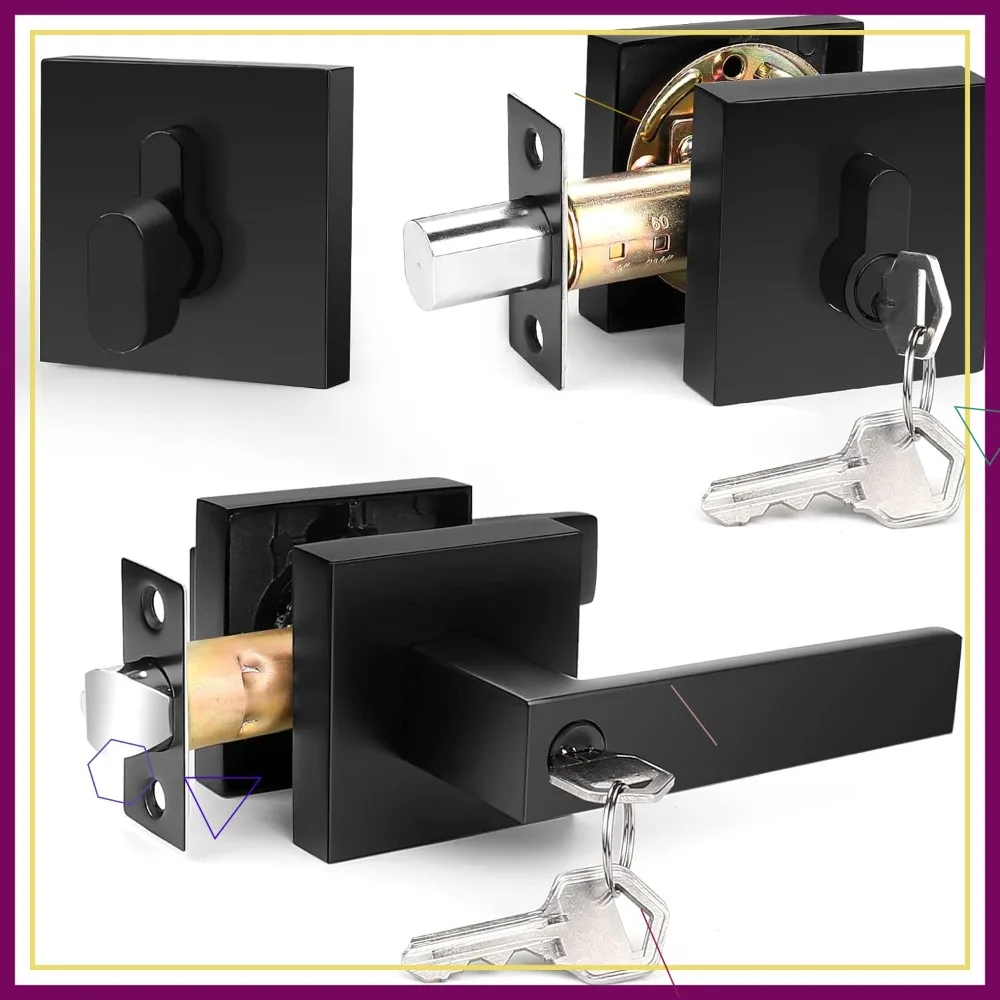 Усиленный квадратный дверной замок с засовом, комплект с одинаковым ключом для входной двери и спальни, 1 шт.
Усиленный квадратный дверной замок с засовом, комплект с одинаковым ключом для входной двери и спальни, 1 шт.