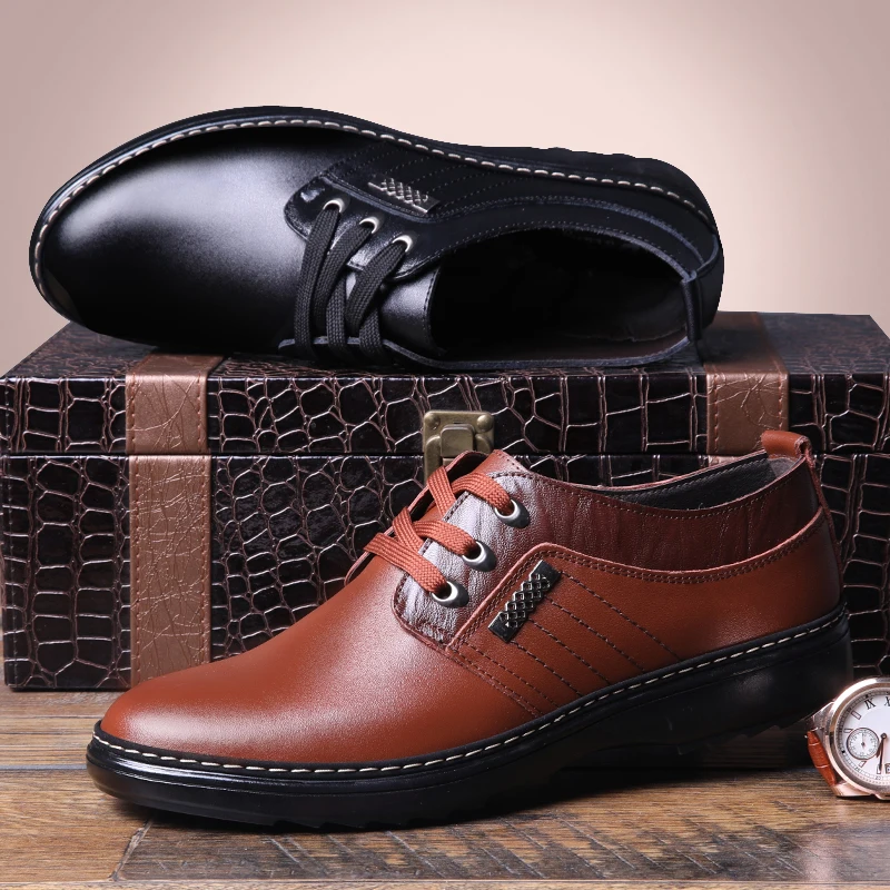 Men's Real Leather Shoes Trend All-match Dress Shoes Male Breathable Casual Shoes British Black Business Genuine Leather Shoes
Men's Real Leather Shoes Trend All-match Dress Shoes Male Breathable Casual Shoes British Black Business Genuine Leather Shoes