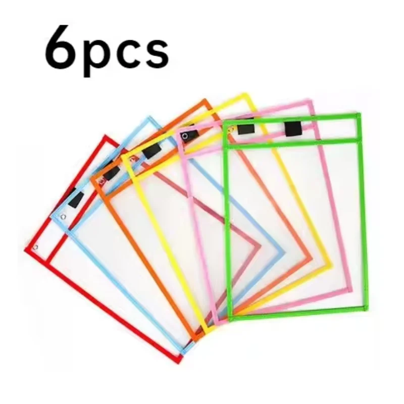 6 Pack Colorful Dry Erase Pockets for Kids Reusable Write Wipe Sleeves Homework Sheet Protector for Home Learning Preschool Prac
6 Pack Colorful Dry Erase Pockets for Kids Reusable Write Wipe Sleeves Homework Sheet Protector for Home Learning Preschool Prac
