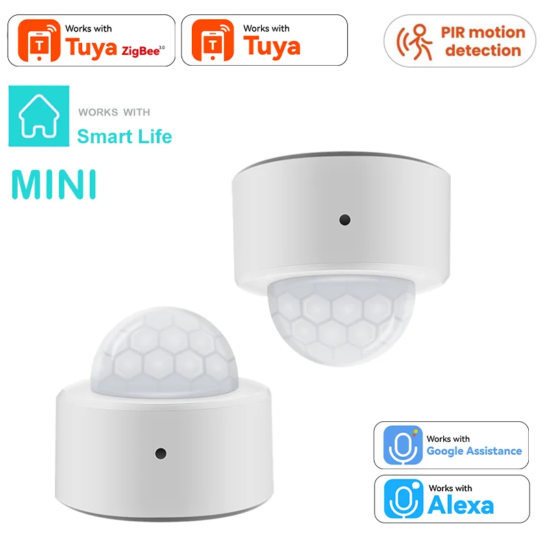 Zigbee PIR Motion Smart Sensor Wireless Body Infrared Detector Security for Tuya Smart Life App Control Alexa Google Home