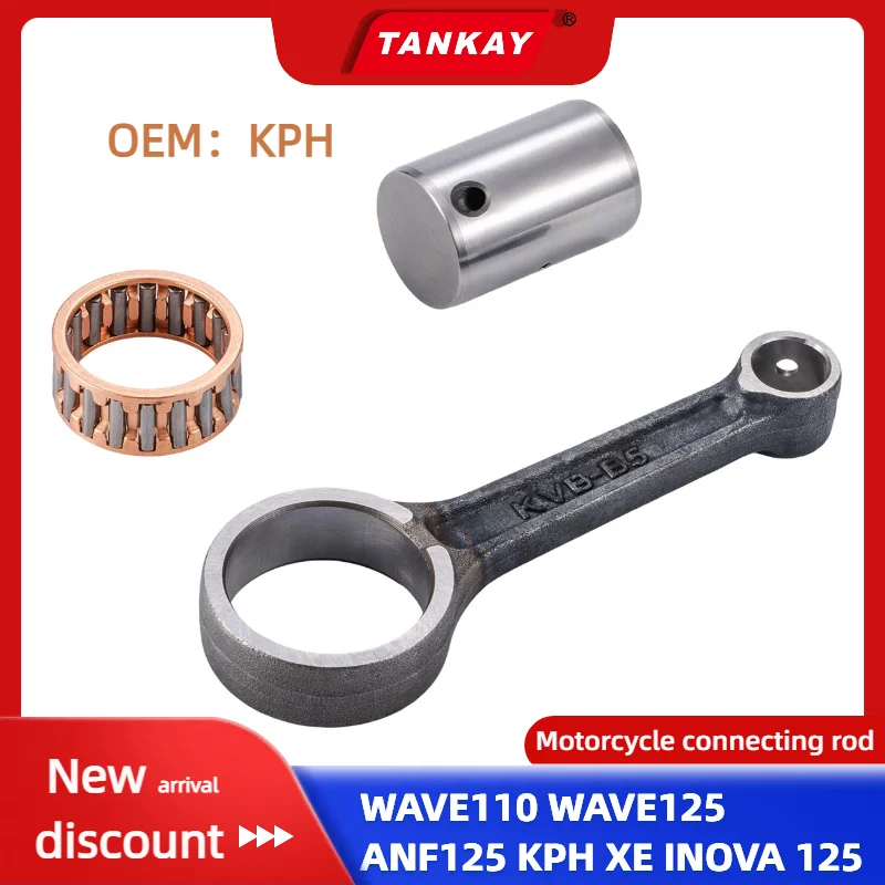 Комплект шатунов коленчатого вала мотоцикла KAMTHAI для Honda WAVE 110 WAVE 125 ANF 125 KPH XE INOVA 125 
Комплект шатунов коленчатого вала мотоцикла KAMTHAI для Honda WAVE 110 WAVE 125 ANF 125 KPH XE INOVA 125