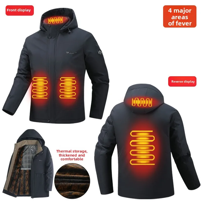4-зонная куртка с USB-подогревом, мужская зимняя термопальто с электрическим подогревом, походная лыжная толстая флисовая стеганая куртка, самонагревающаяся одежда
4-зонная куртка с USB-подогревом, мужская зимняя термопальто с электрическим подогревом, походная лыжная толстая флисовая стеганая куртка, самонагревающаяся одежда