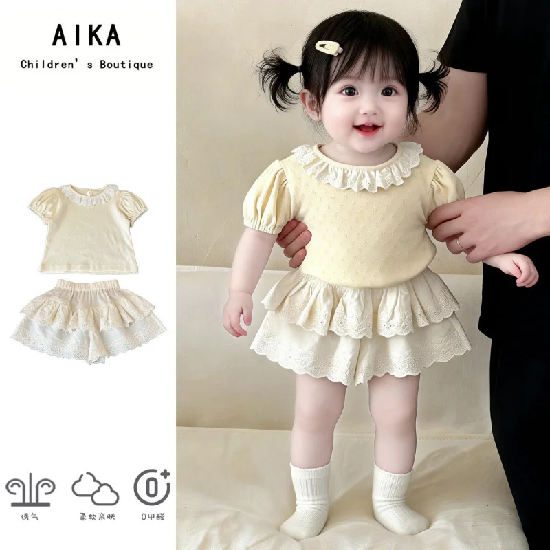Girls' Summer Suit2026New summer outfit for young girls: thin princess-style top and skirt-pants two-piece set
Girls' Summer Suit2026New summer outfit for young girls: thin princess-style top and skirt-pants two-piece set