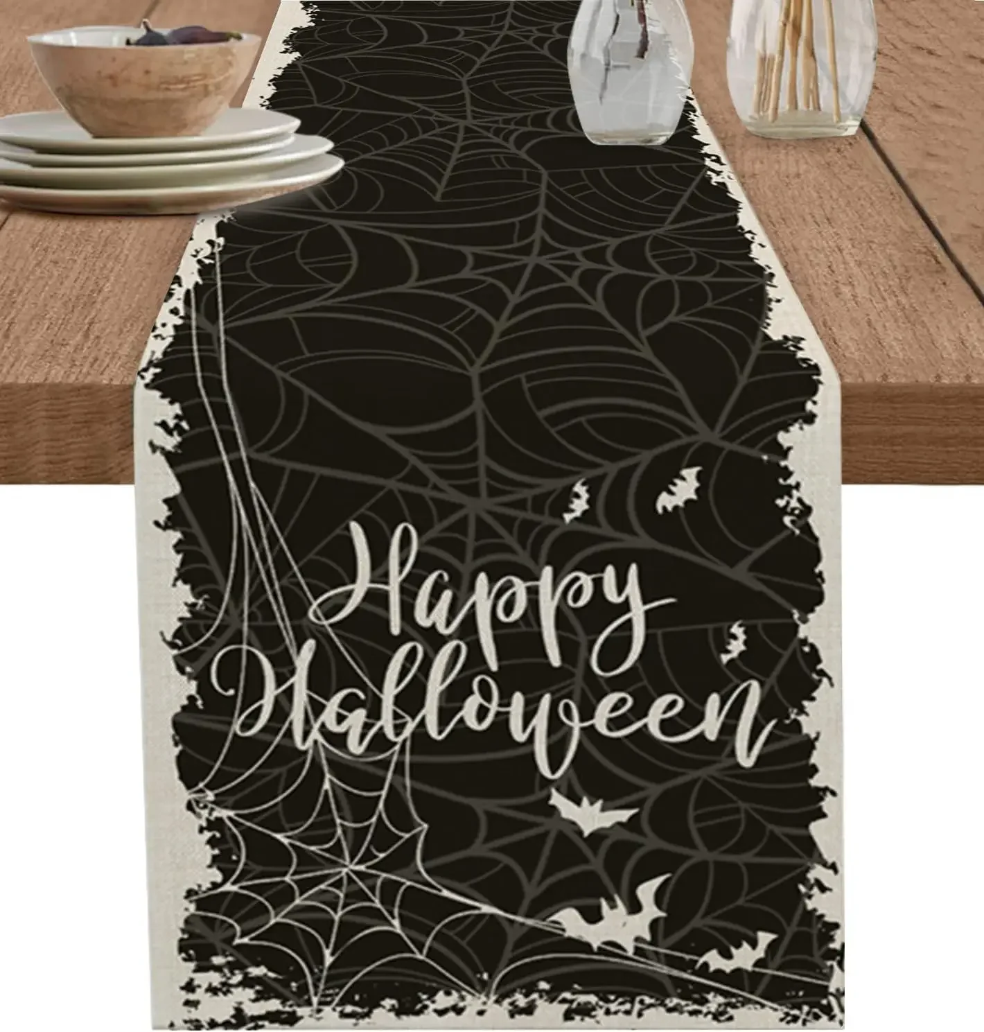 Halloween Haunted-House Spooky Horror Seasonal Fall Linen Table Runners Wedding Decor Reusable Dining Table Runners Party Supply
Halloween Haunted-House Spooky Horror Seasonal Fall Linen Table Runners Wedding Decor Reusable Dining Table Runners Party Supply