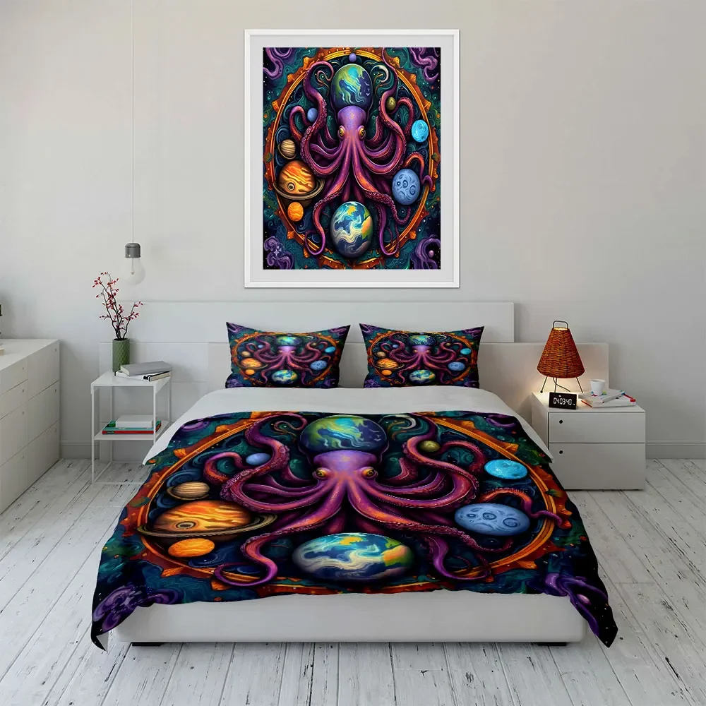 Octopus Galaxy Decoration Set Multiple sizes kid's and adults' bedroom Exquisite 3PC bedding set, gift
Octopus Galaxy Decoration Set Multiple sizes kid's and adults' bedroom Exquisite 3PC bedding set, gift