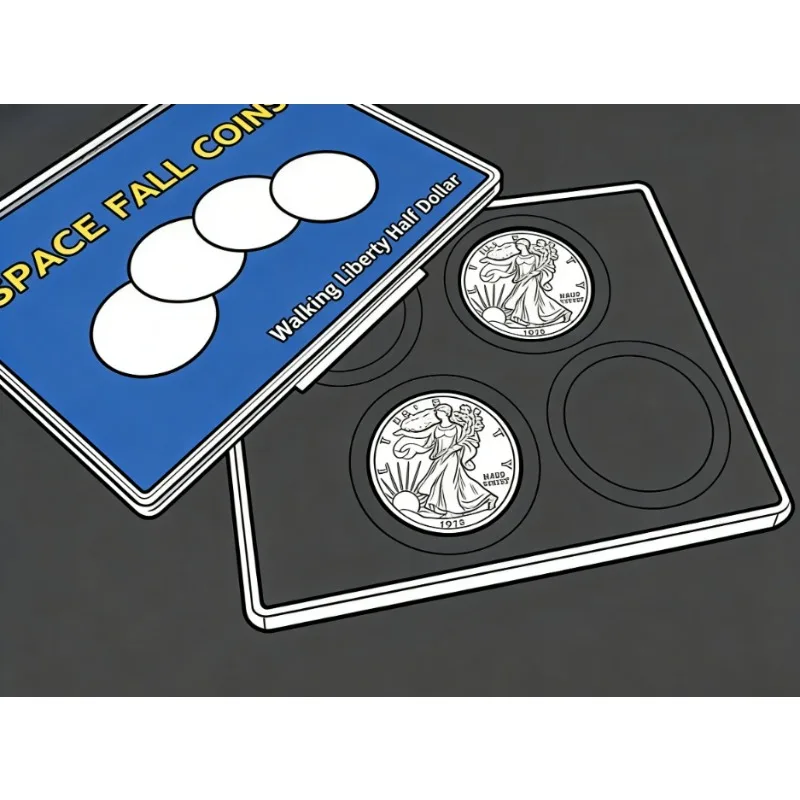 Монеты Space Fall от Oliver Magic: Фокус с проникновением монеты, реквизит для фокусов из ближнего плана, монета Walking Liberty Half Dollar, реквизит для фокусников
Монеты Space Fall от Oliver Magic: Фокус с проникновением монеты, реквизит для фокусов из ближнего плана, монета Walking Liberty Half Dollar, реквизит для фокусников