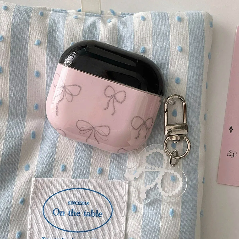 Pink Bow knot Earphone Protective Case For Airpods 2 3 4 Cover For Airpods4 Air pods pro2 Pro 2 Shockproof Case With Keyring
Pink Bow knot Earphone Protective Case For Airpods 2 3 4 Cover For Airpods4 Air pods pro2 Pro 2 Shockproof Case With Keyring