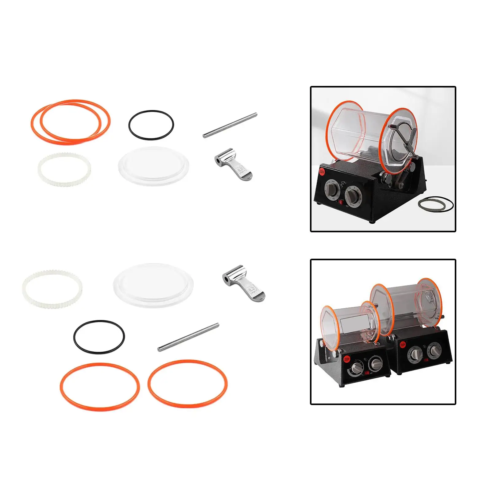 7x Jewelry Rotary Tumbler Polisher Replacement Set Barrel Cover Black Sealing Rings Rubber Chain Toothed Strip Barrel Lock
7x Jewelry Rotary Tumbler Polisher Replacement Set Barrel Cover Black Sealing Rings Rubber Chain Toothed Strip Barrel Lock