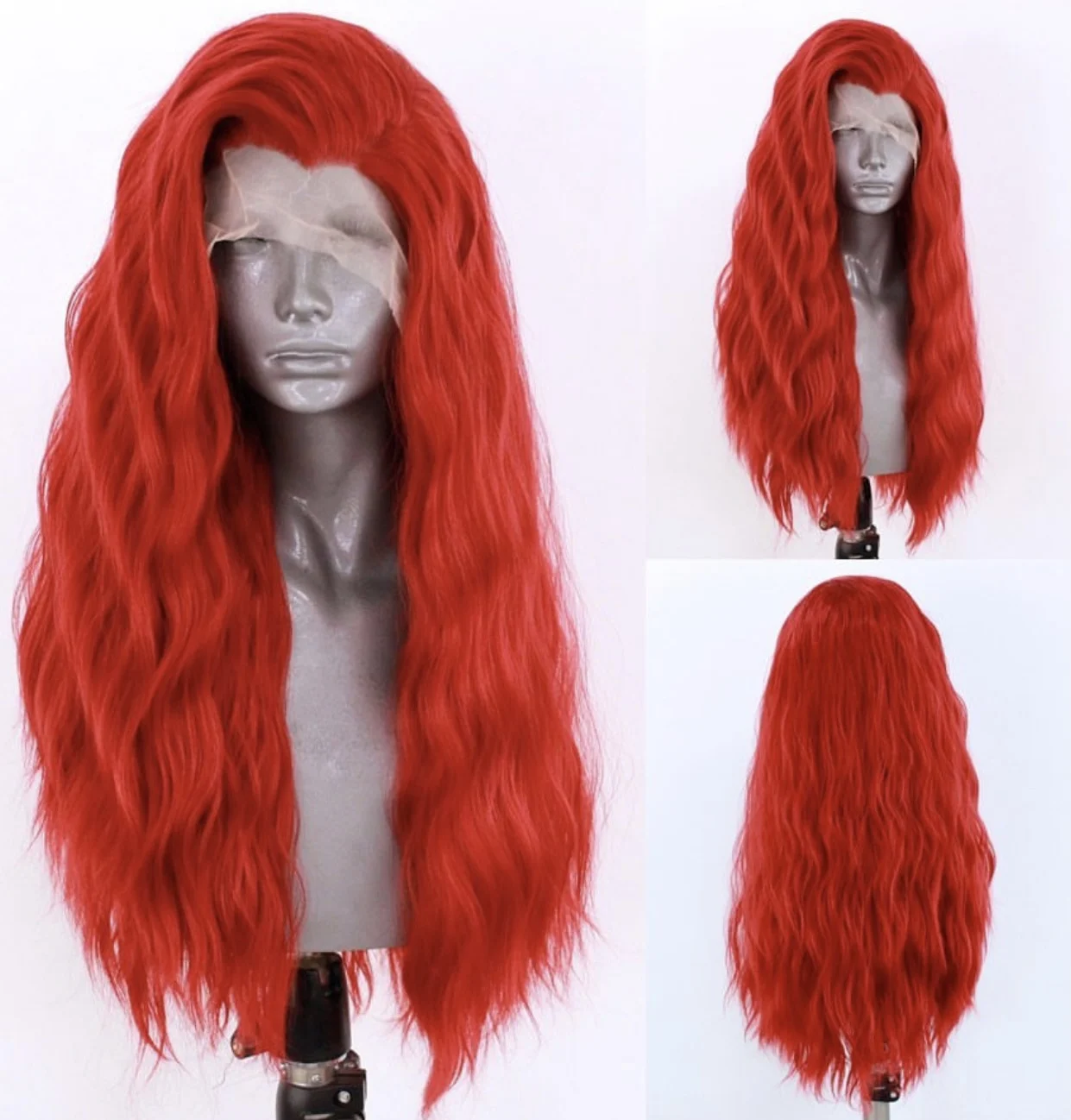 Long Straight Red Color Lace Front Heat Resistant Fiber Heat Ok Wigs Women Soft Natural
Long Straight Red Color Lace Front Heat Resistant Fiber Heat Ok Wigs Women Soft Natural
