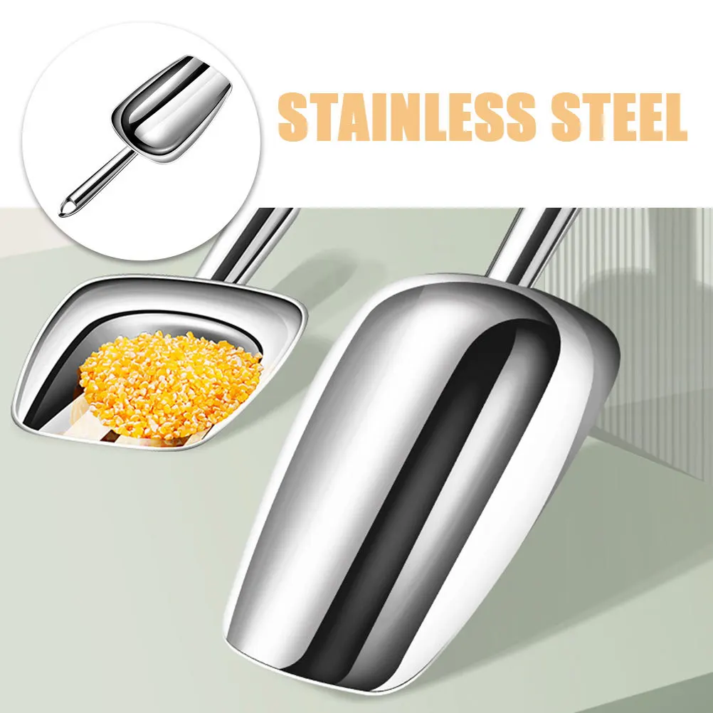 Stainless Steel Scoop Food Ice Grain Shovel Kitchen Candy Flour French Fries Scooper Restaurant Dessert Bar Multi-Function
Stainless Steel Scoop Food Ice Grain Shovel Kitchen Candy Flour French Fries Scooper Restaurant Dessert Bar Multi-Function