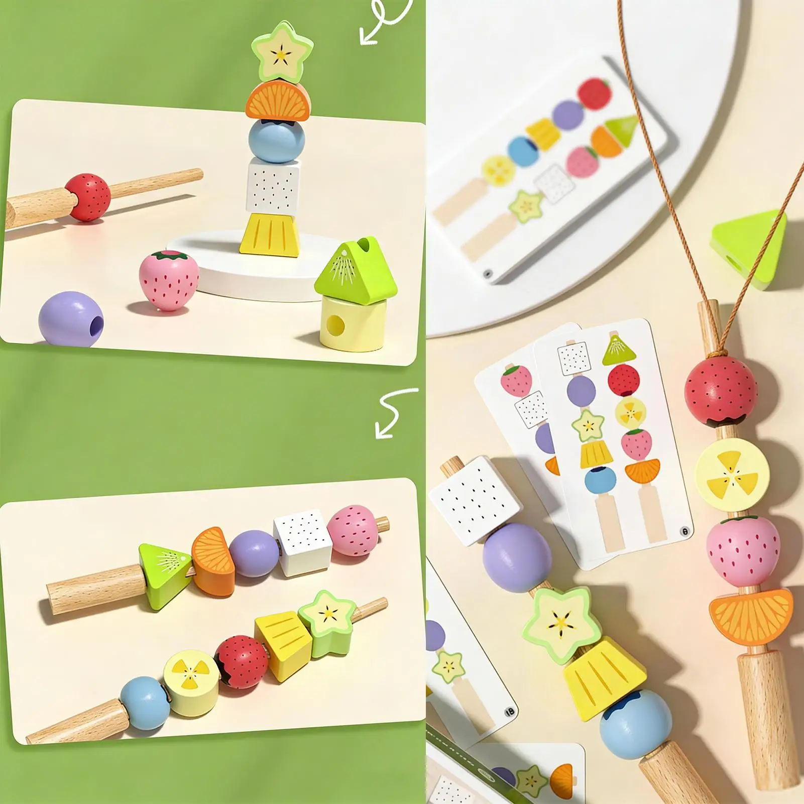 Color Matching Toys Early Development Game Wood Beads Stacking Toy for Home Classroom Kindergarten Preschool Bedroom Study
Color Matching Toys Early Development Game Wood Beads Stacking Toy for Home Classroom Kindergarten Preschool Bedroom Study