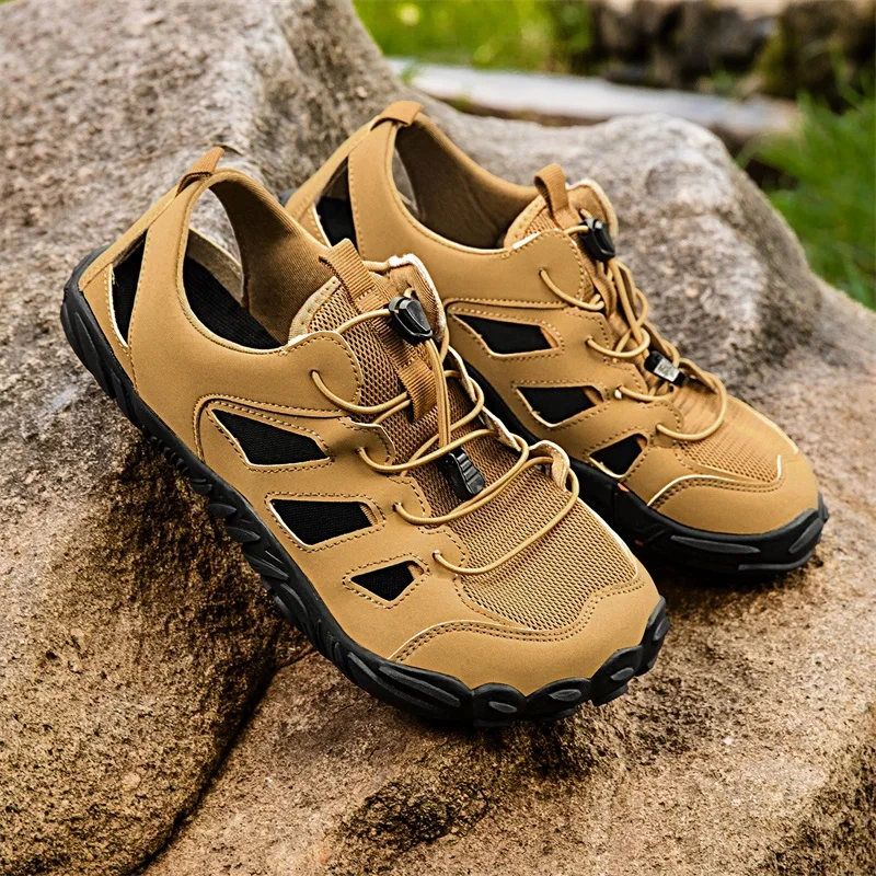 Men's Summer Barefoot Sandals New Mens Casual Minimalist Shoes Breathable Leather Wide-Toe Sandals Outdoor Soft Wide-Toe Shoes
Men's Summer Barefoot Sandals New Mens Casual Minimalist Shoes Breathable Leather Wide-Toe Sandals Outdoor Soft Wide-Toe Shoes